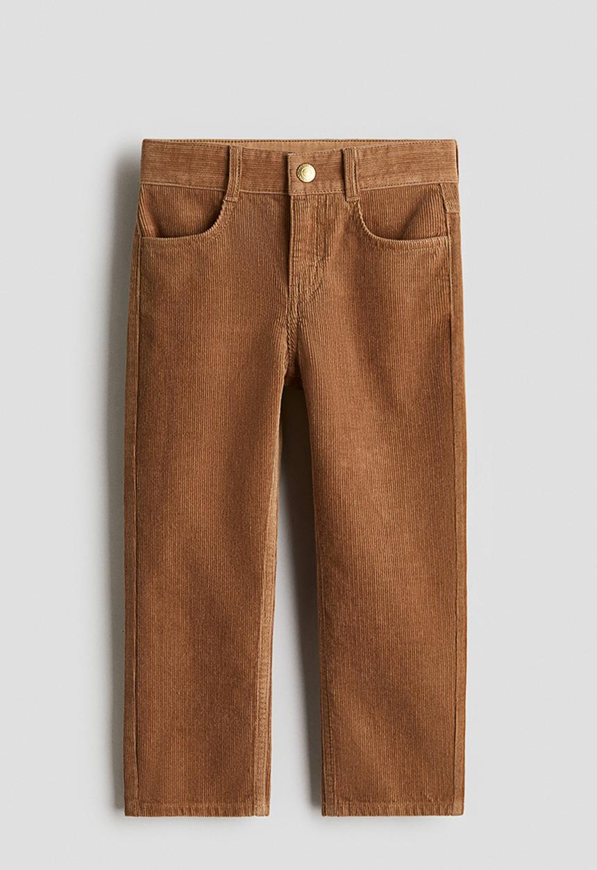 H&M - Relaxed fit corduroy trousers - light brown