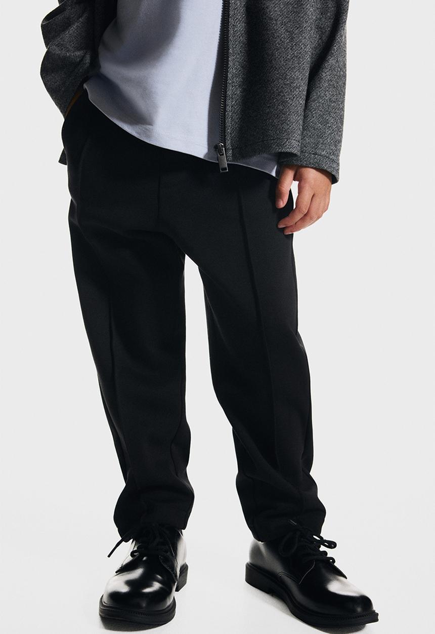 H&M - Crease-leg joggers - black
