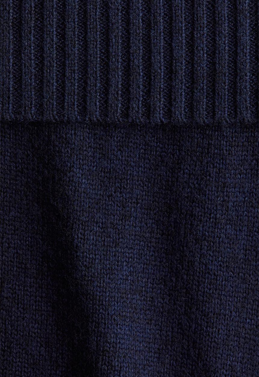 H&M - Knitted yoga pants - navy blue