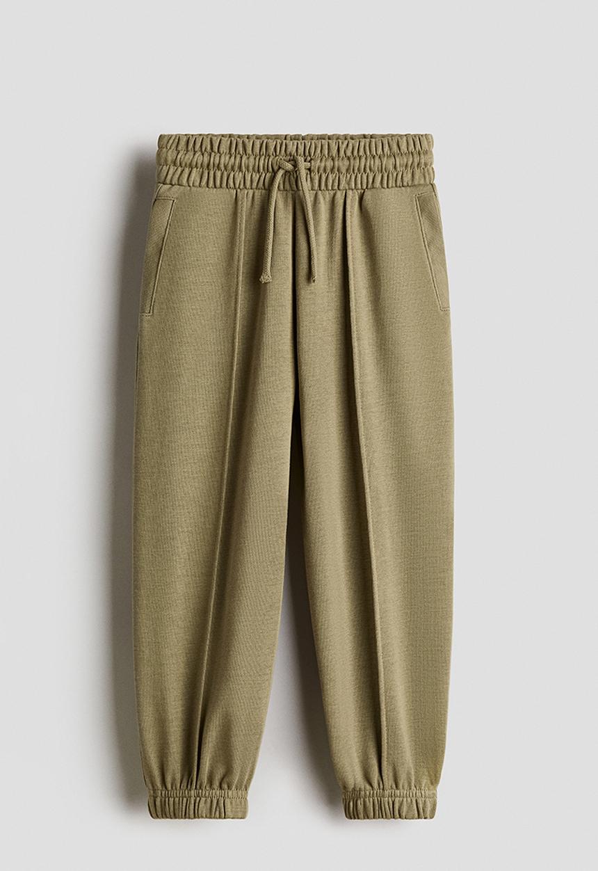 H&M - Crease-leg joggers - green