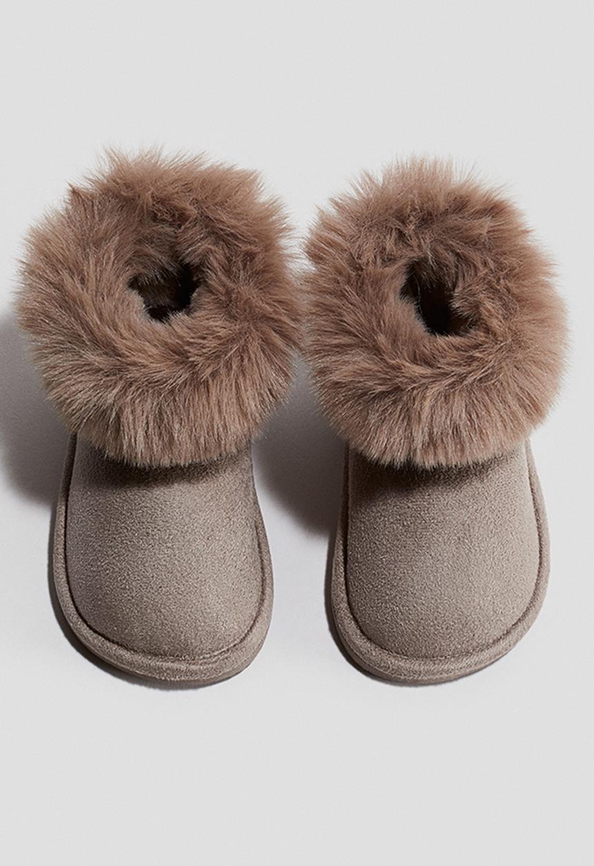 H&M - Fluffy-lined boots - beige