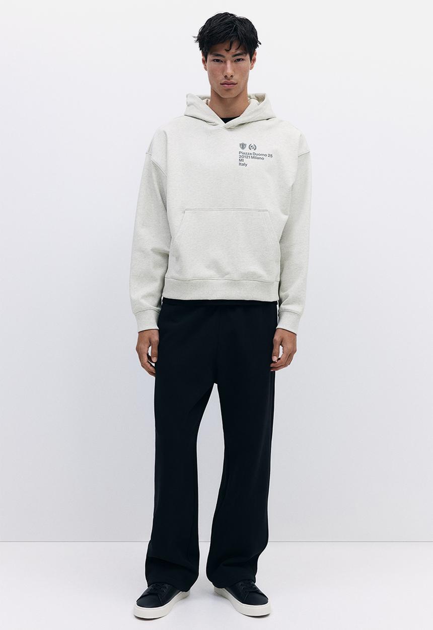 H&M - Oversized fit boxy hoodie - grey