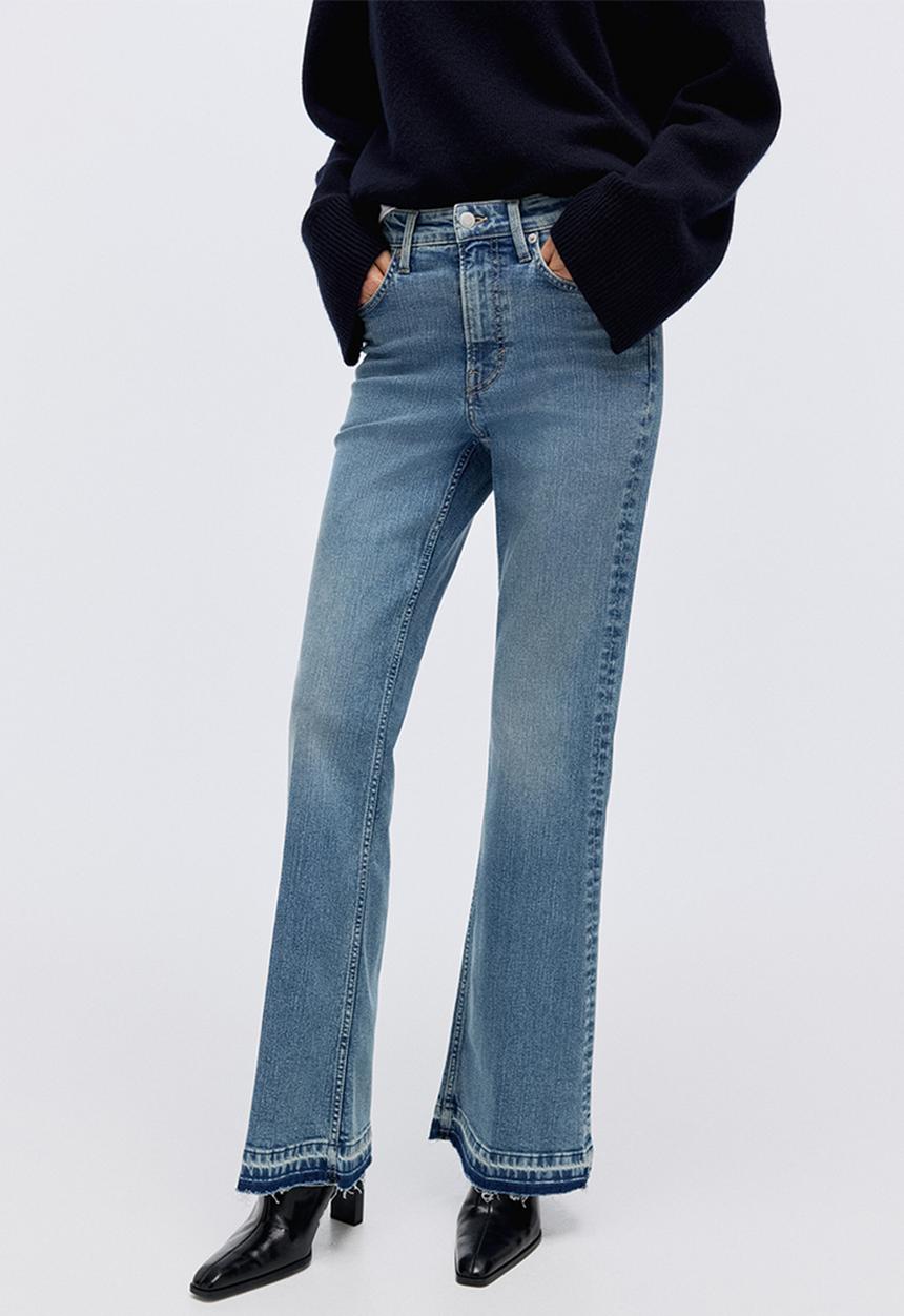 H&M - Flared high jeans - denim blue