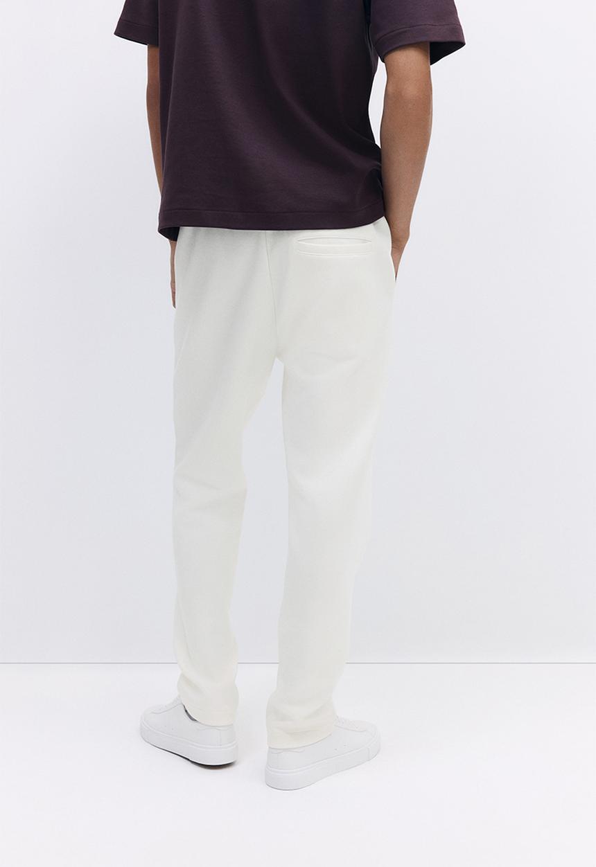 H&M - Regular fit tailored joggers - white