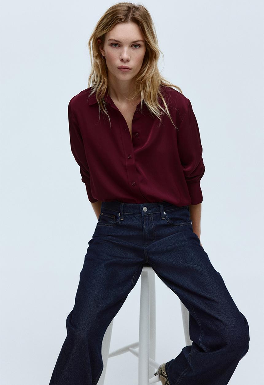 H&M - Shirt - burgundy