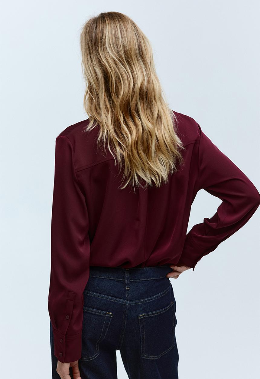 H&M - Shirt - burgundy