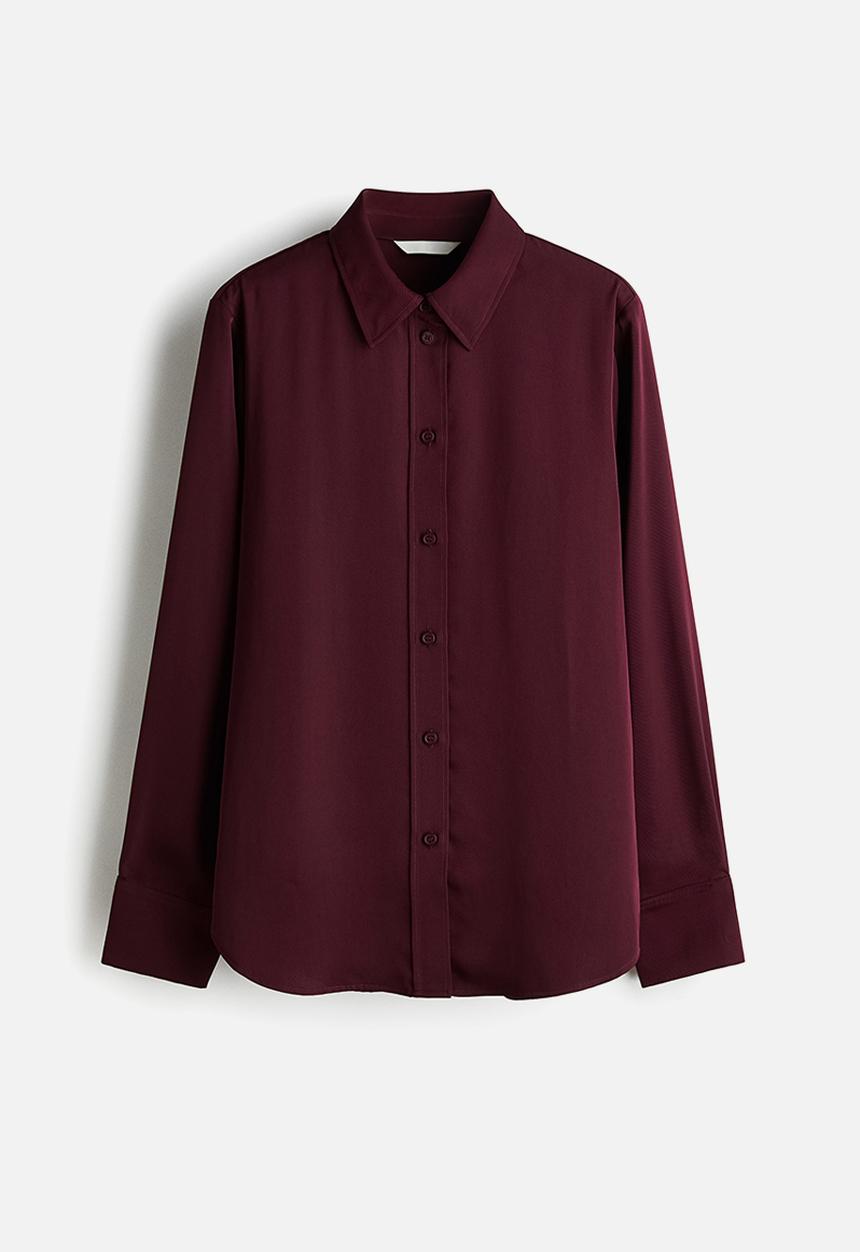 H&M - Shirt - burgundy