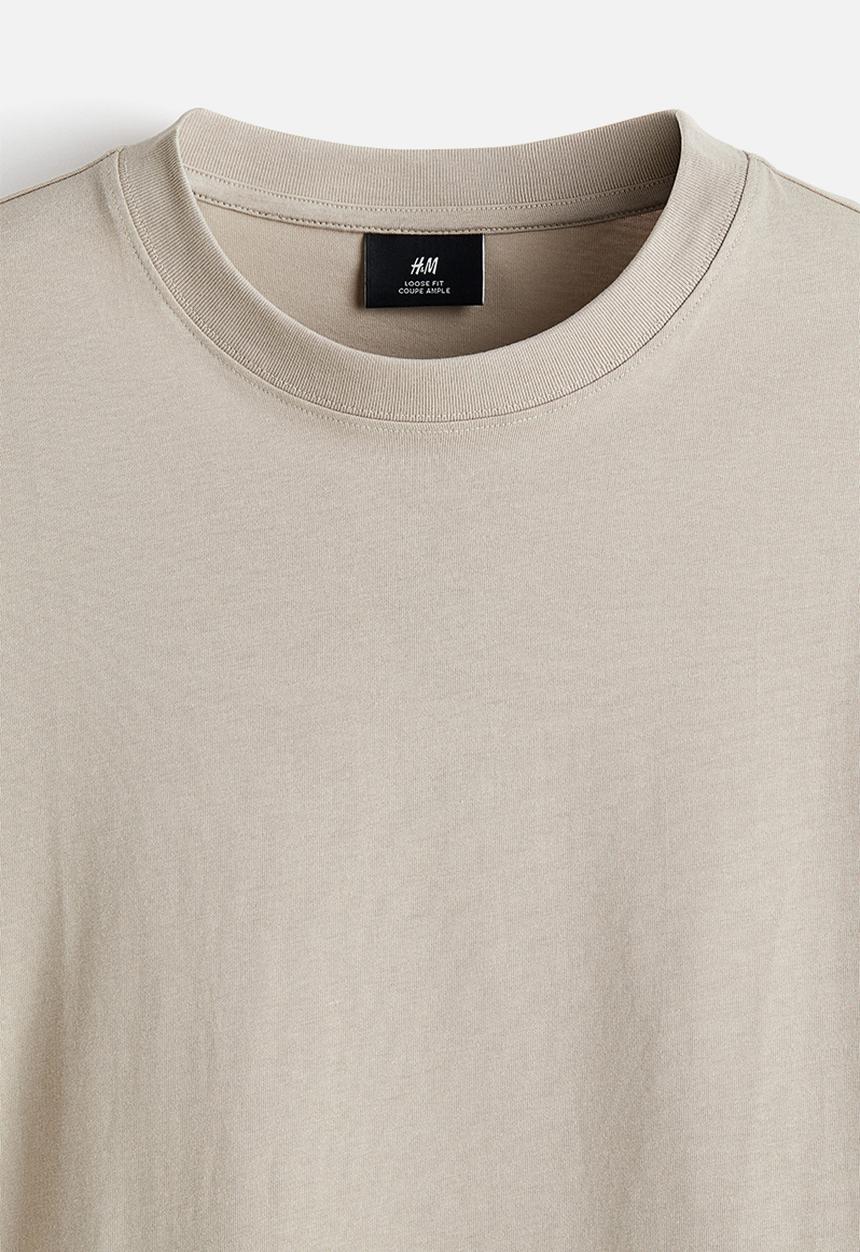 H&M - Relaxed fit T-shirt - beige