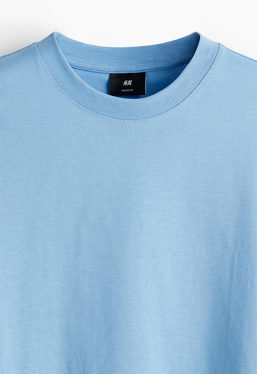 H&M - Relaxed fit t-shirt - light blue