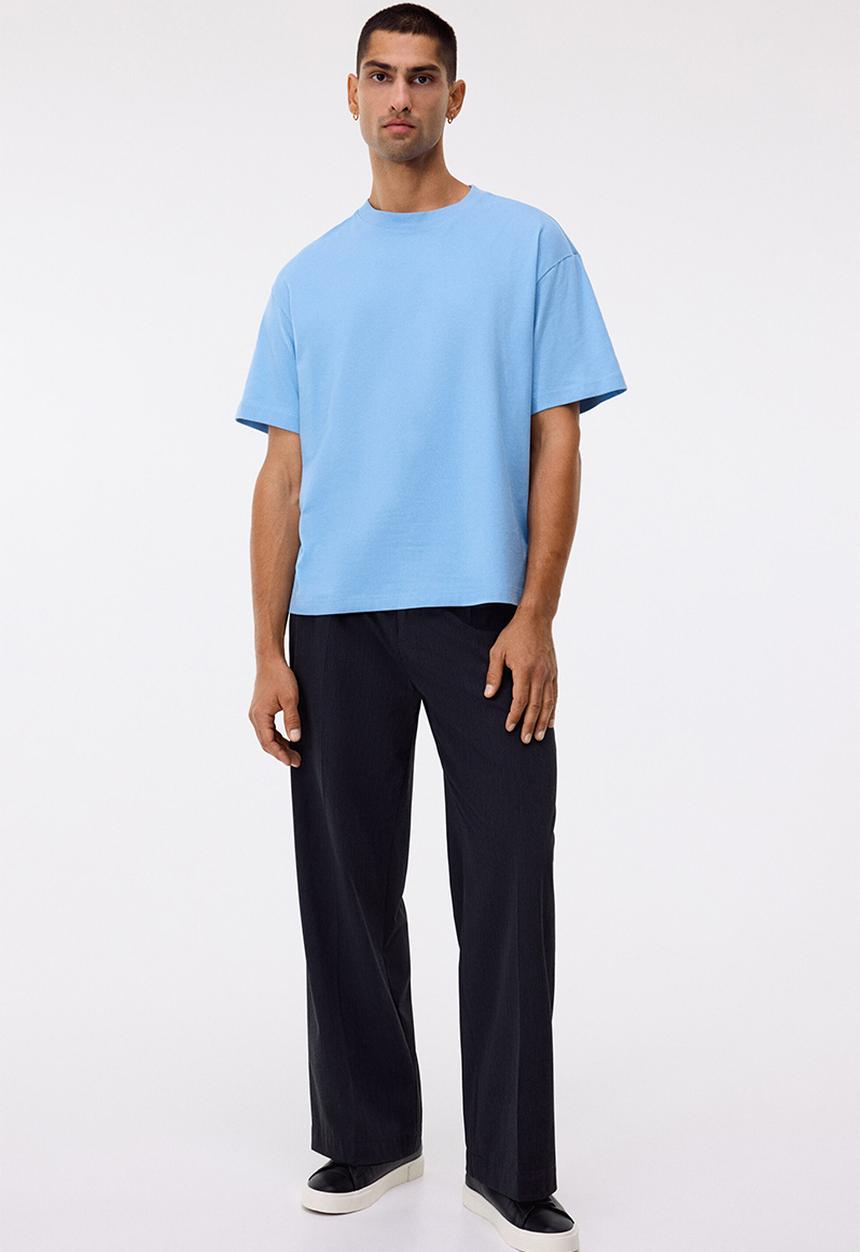 H&M - Relaxed fit t-shirt - light blue