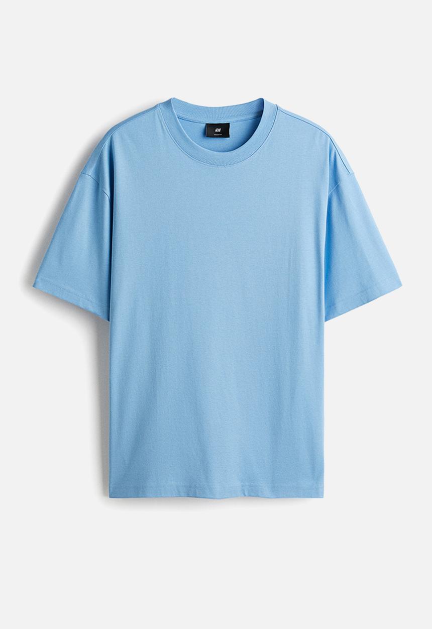 H&M - Relaxed fit t-shirt - light blue