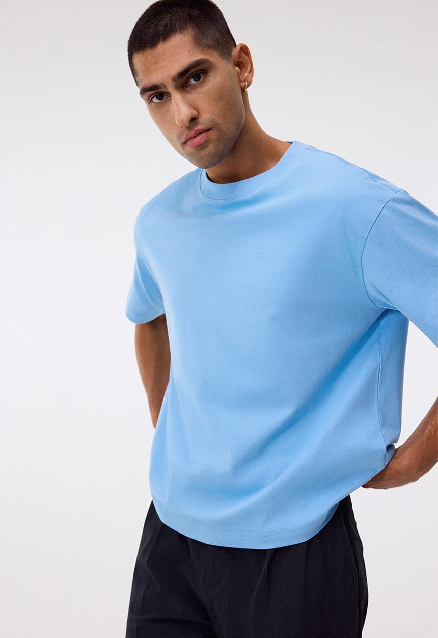 H&M - Relaxed fit t-shirt - light blue