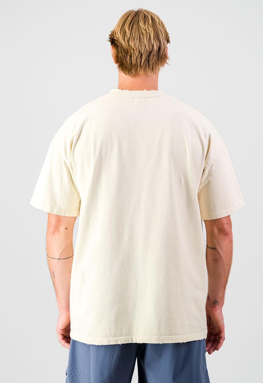 Burnt  - Ultra Heavy Tee - Butter Yellow