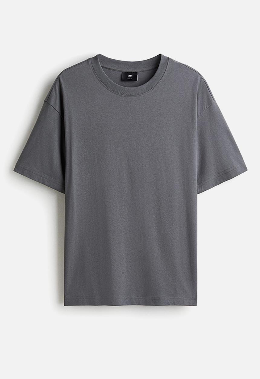 H&M - Relaxed fit T-shirt -  dark grey