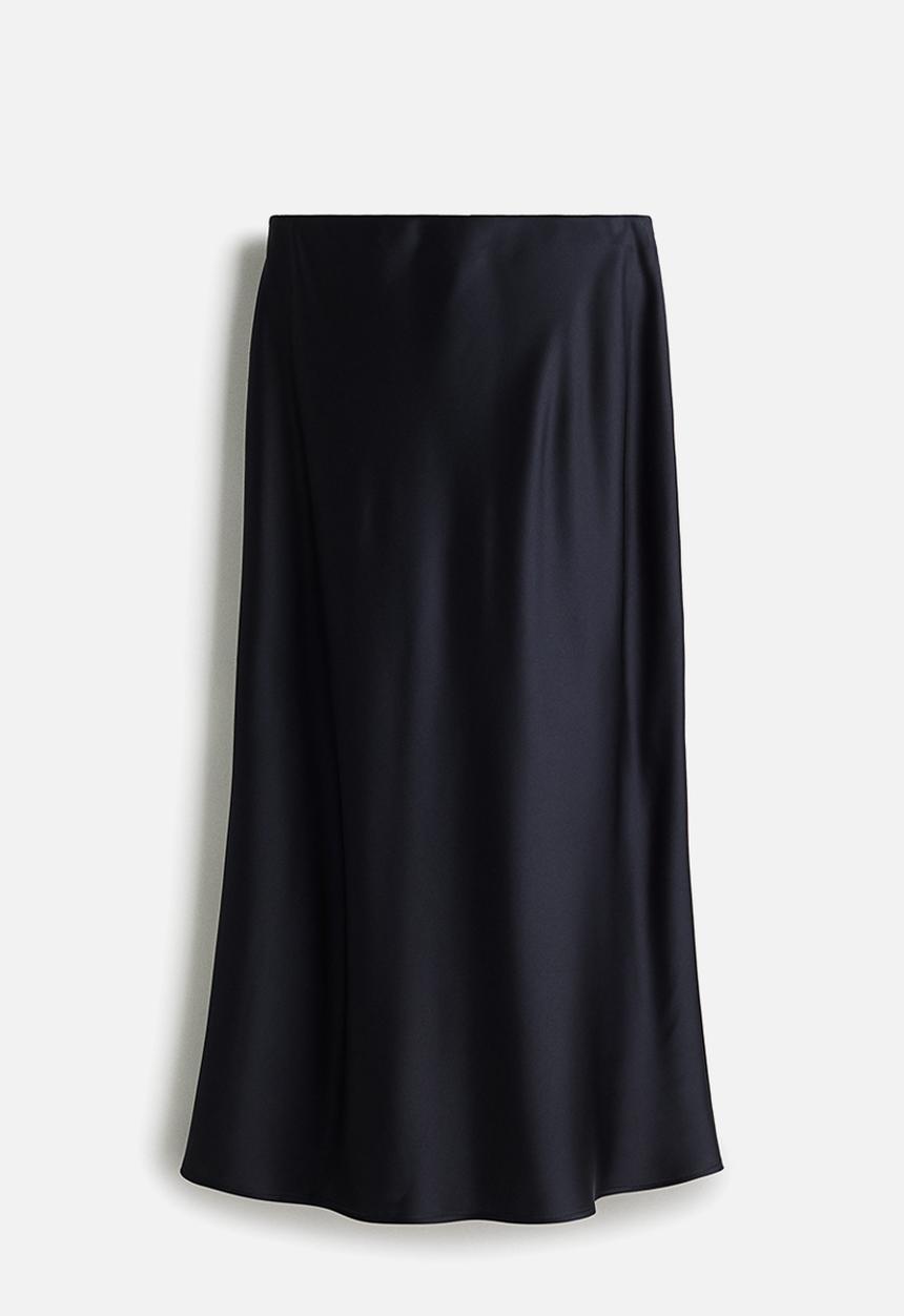 H&M - Midi skirt - navy blue