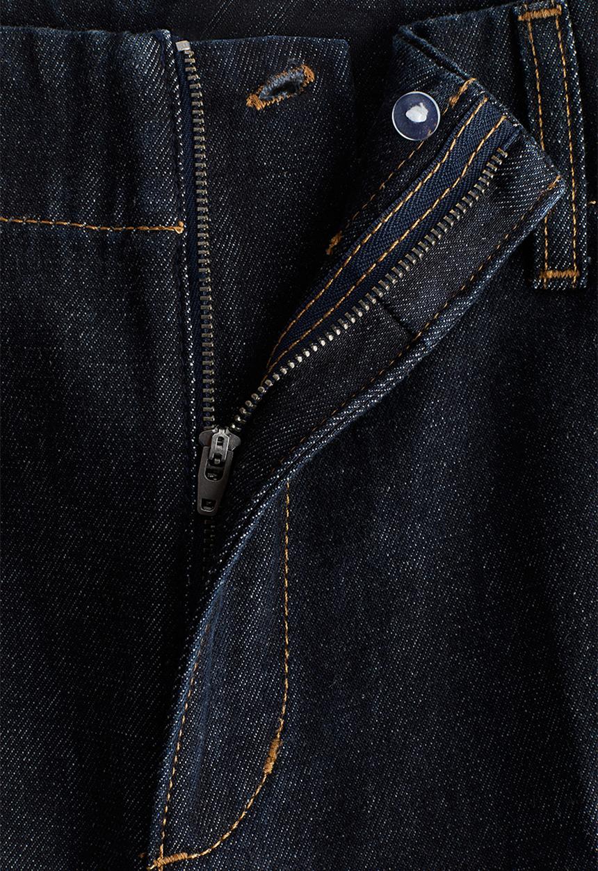H&M - Wide high jeans - dark denim blue