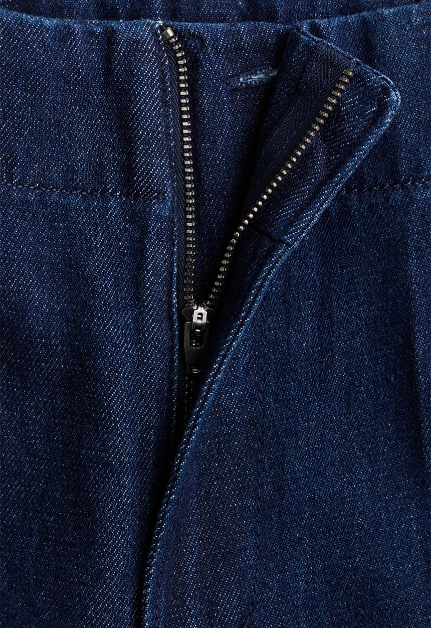 H&M - Wide high jeans - dark denim blue