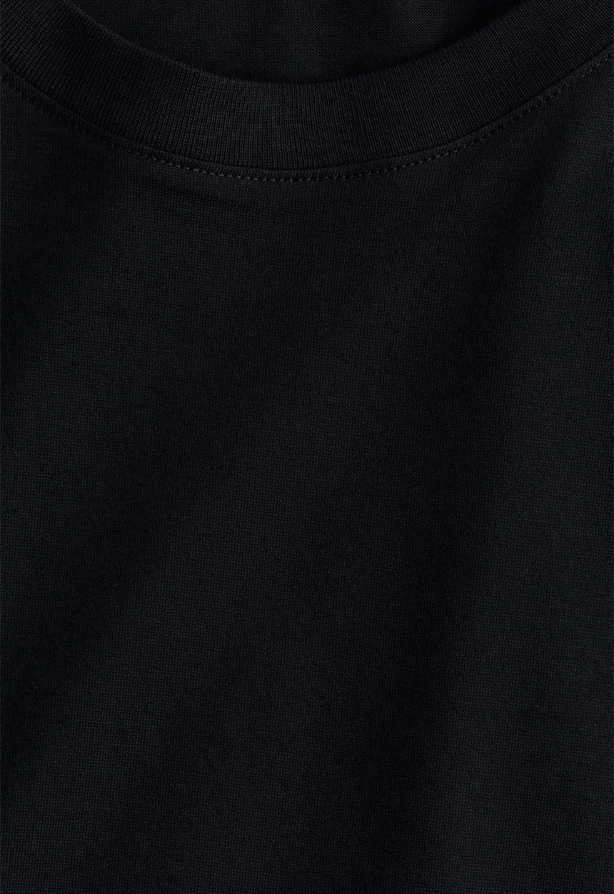 H&M - Long-sleeved cotton top - black