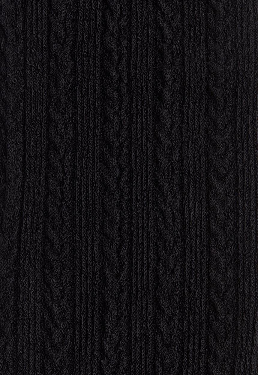 H&M - Cable-knit tights - black
