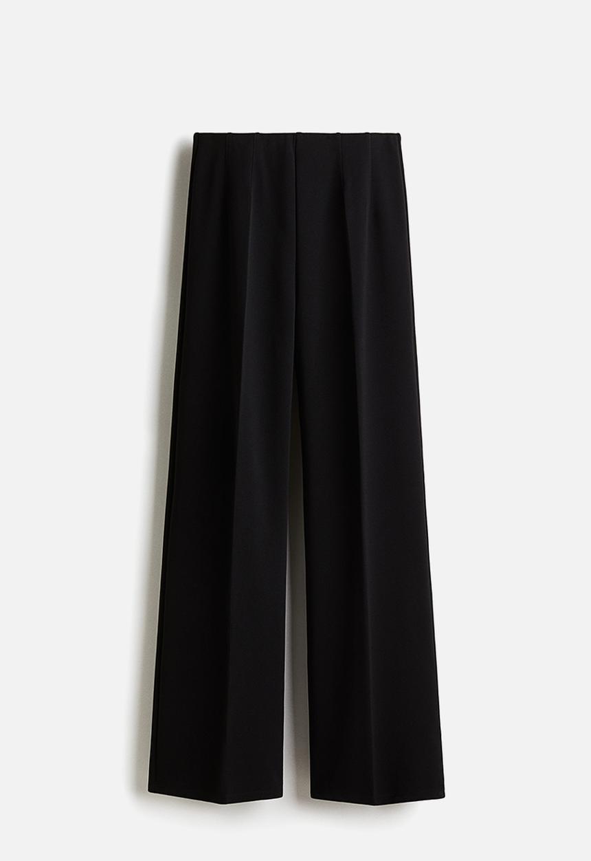 H&M - Straight trousers - black