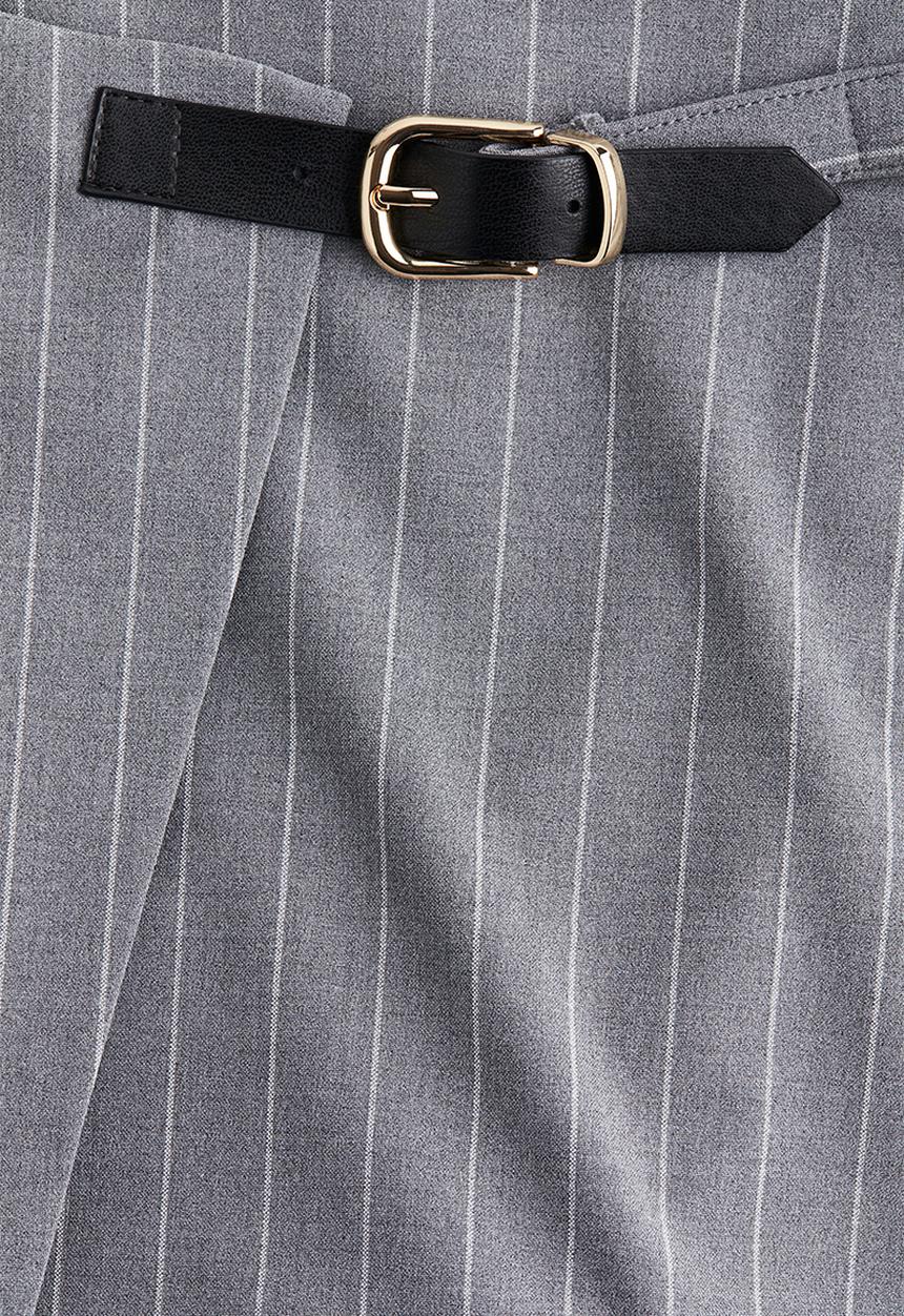 H&M - Wrap skort - grey pinstriped