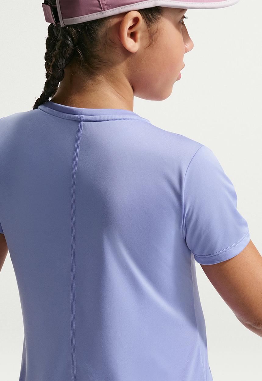Nike - Girls Nike Pro Dri-Fit Ss Top Hbr Vnr - Light Thistle