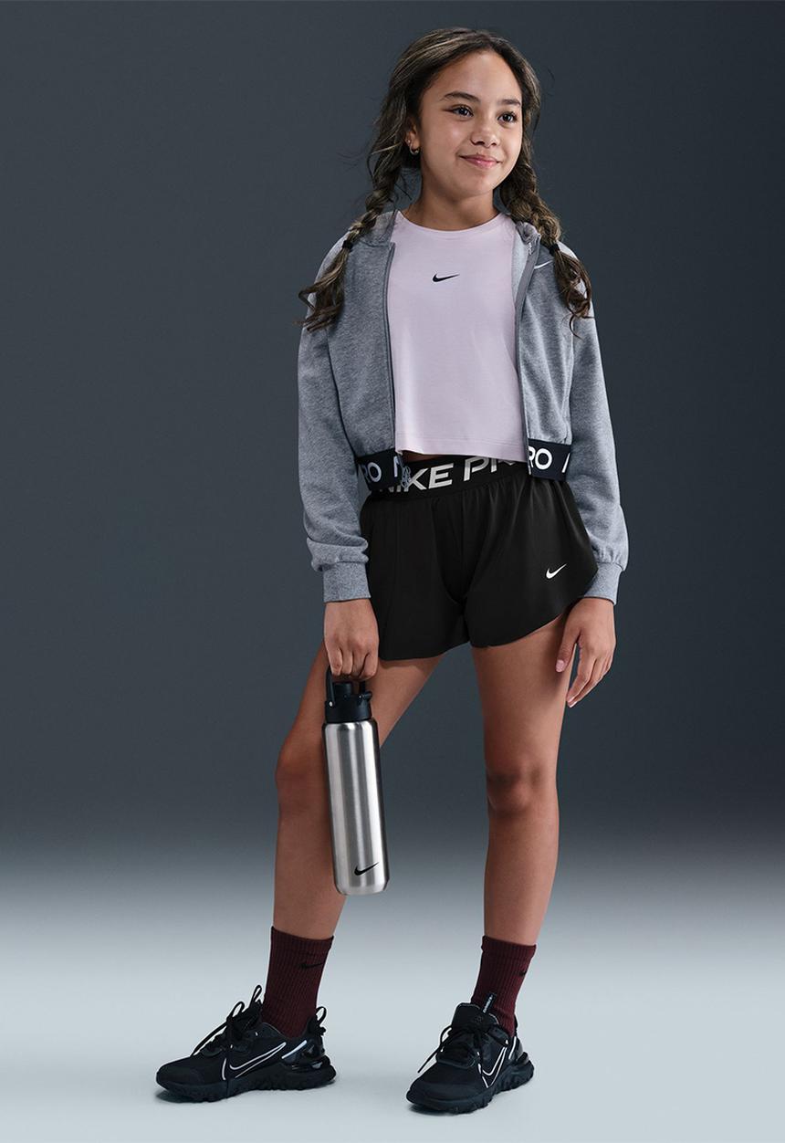 Nike - Girls Np Dri-Fit 2 In 1 short - Black/Black/White