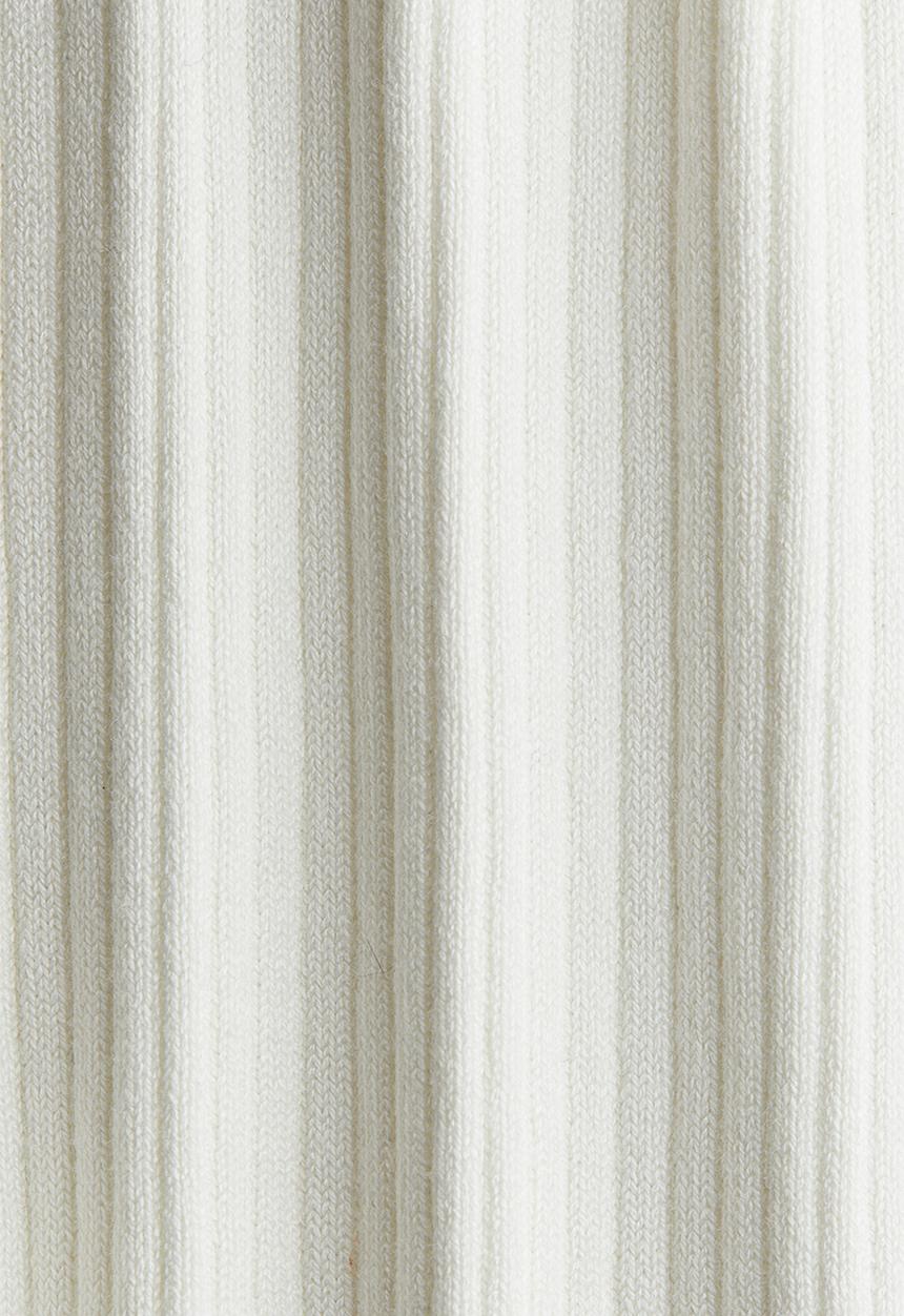 H&M - Flared rib-knit trousers - white
