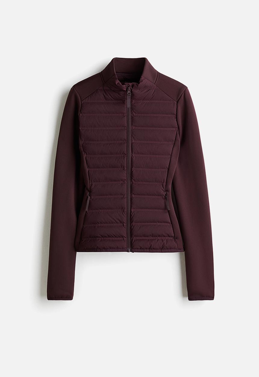 H&M - Hybrid padded jacket with thermomove™ - chocolate plum