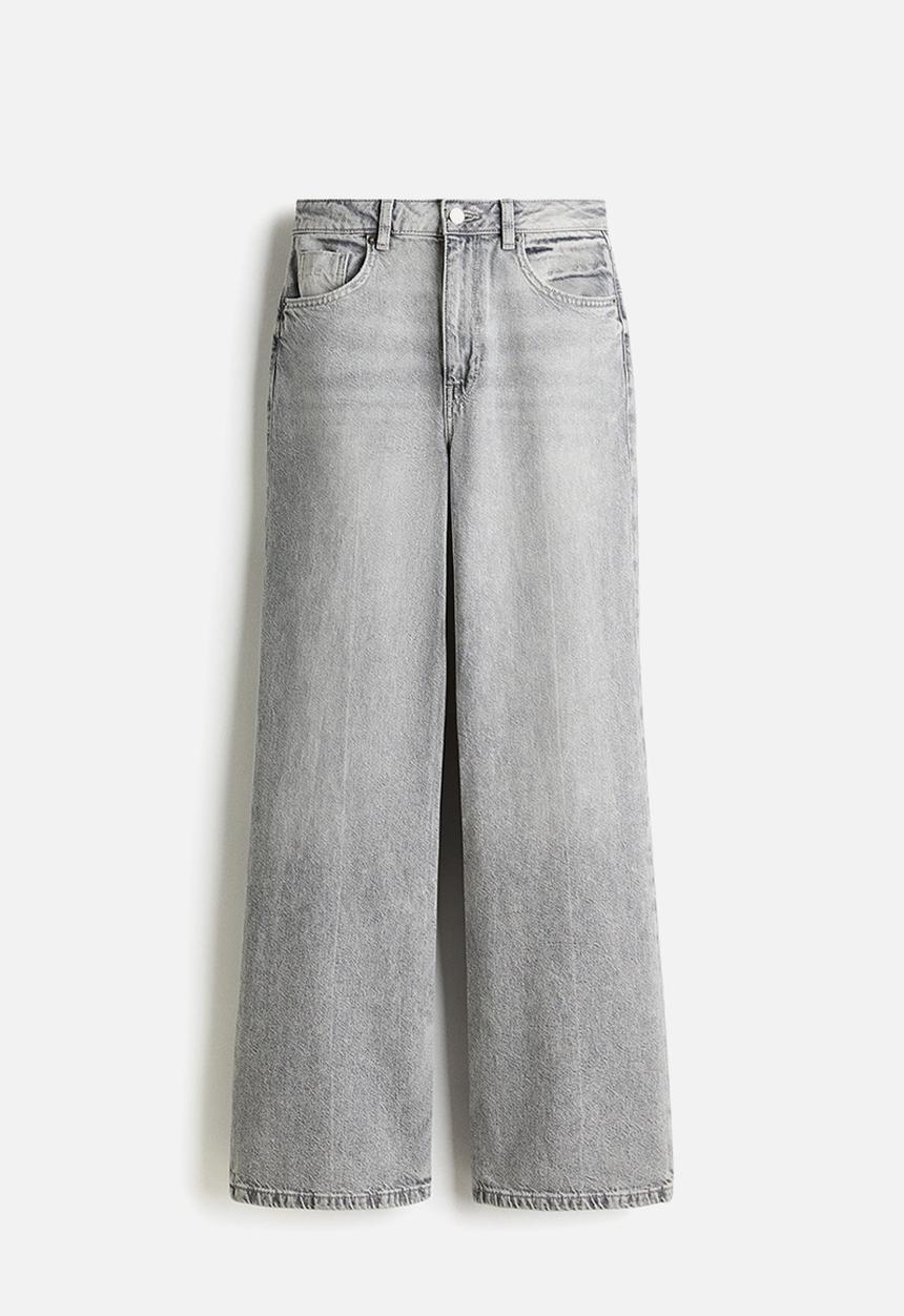 H&M - Wide ultra high jeans - grey