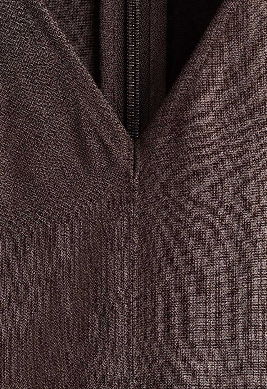 H&M - Sleeveless midi dress - dark brown