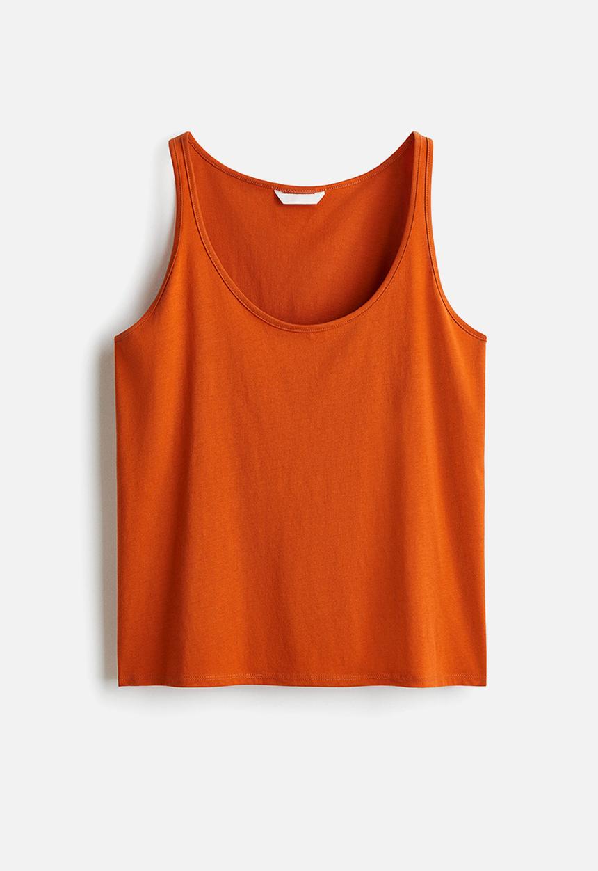 H&M - Cotton vest top - dark orange