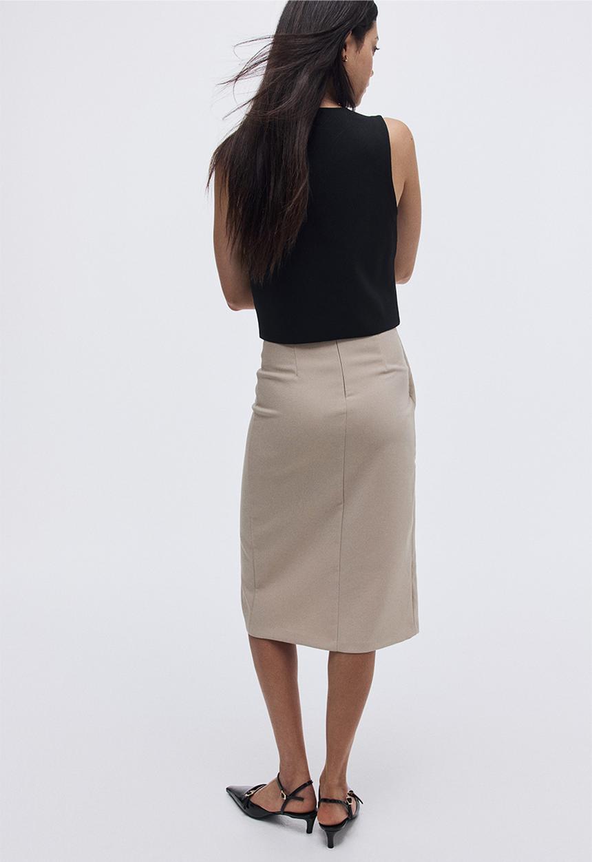 H&M - Wrap skirt - beige