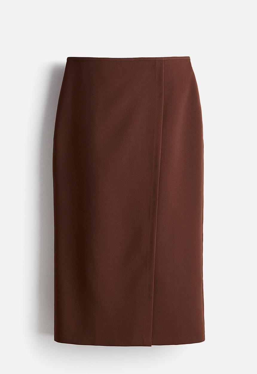 H&M - Wrap skirt - brown