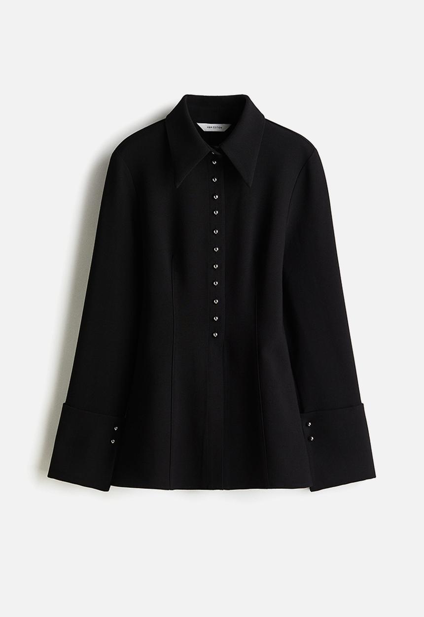H&M - Waisted shirt - black