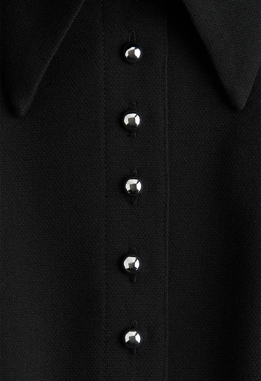 H&M - Waisted shirt - black