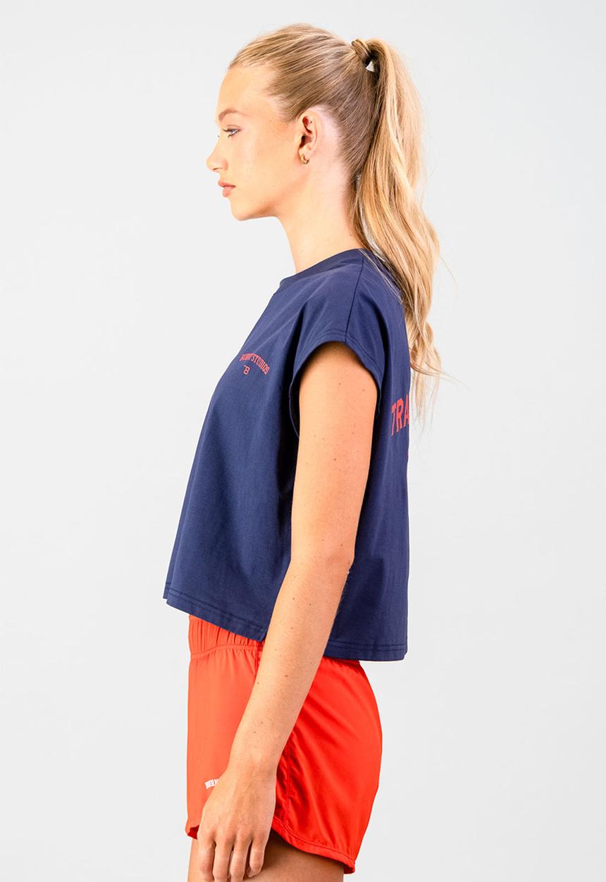 Burnt  - Varsity Tank - Navy