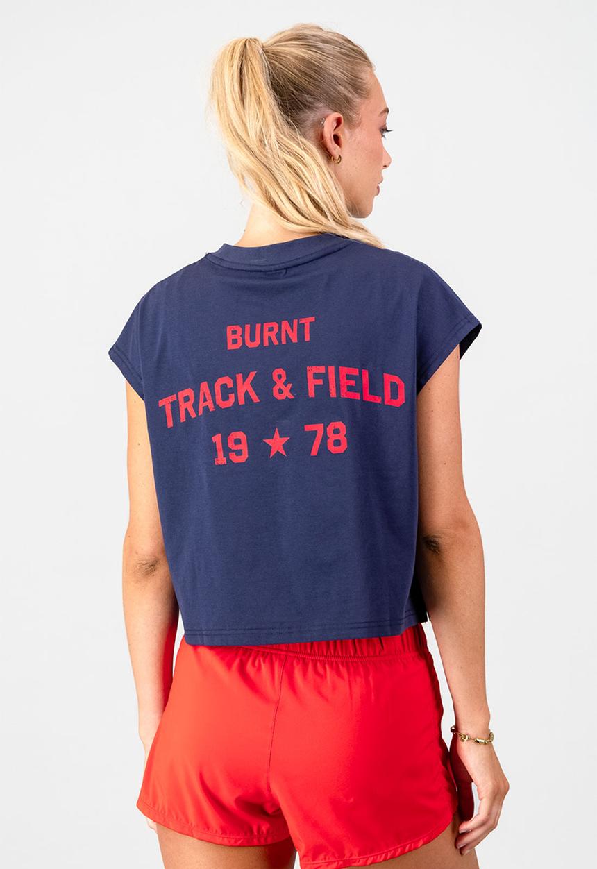 Burnt  - Varsity Tank - Navy