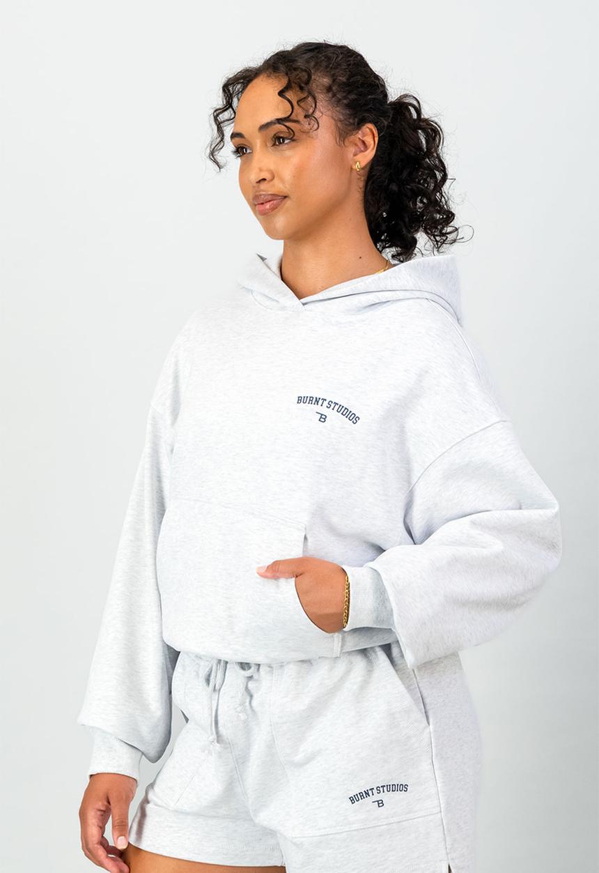 Burnt  - Legacy Hoodie - Grey Melange