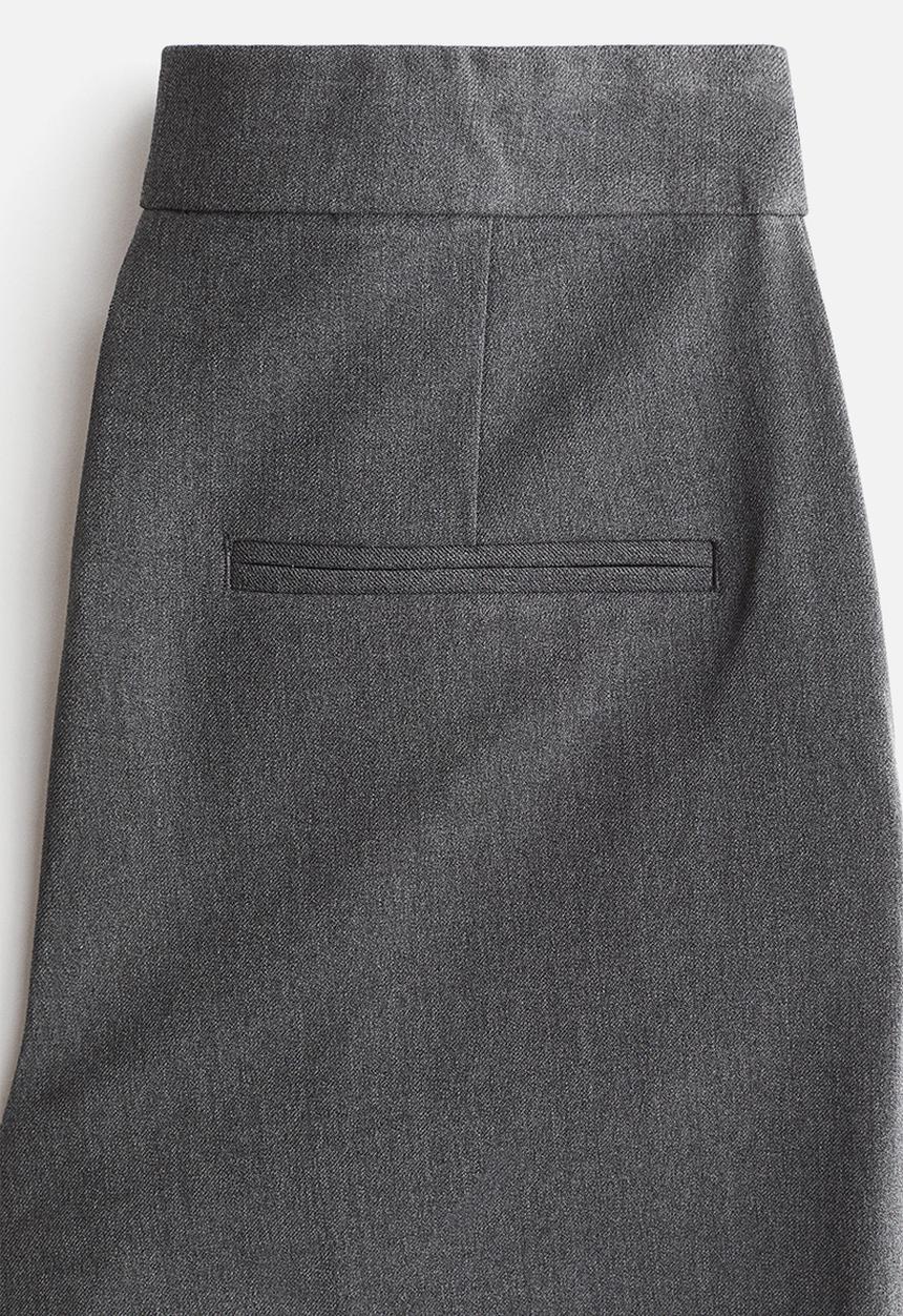 H&M - Bootcut trousers - dark grey marl