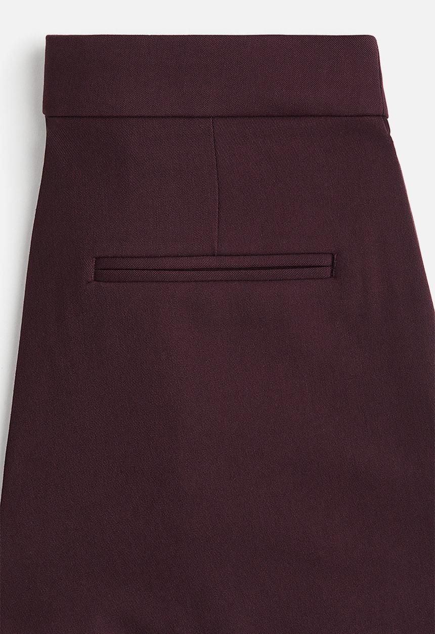 H&M - Bootcut trousers - burgundy