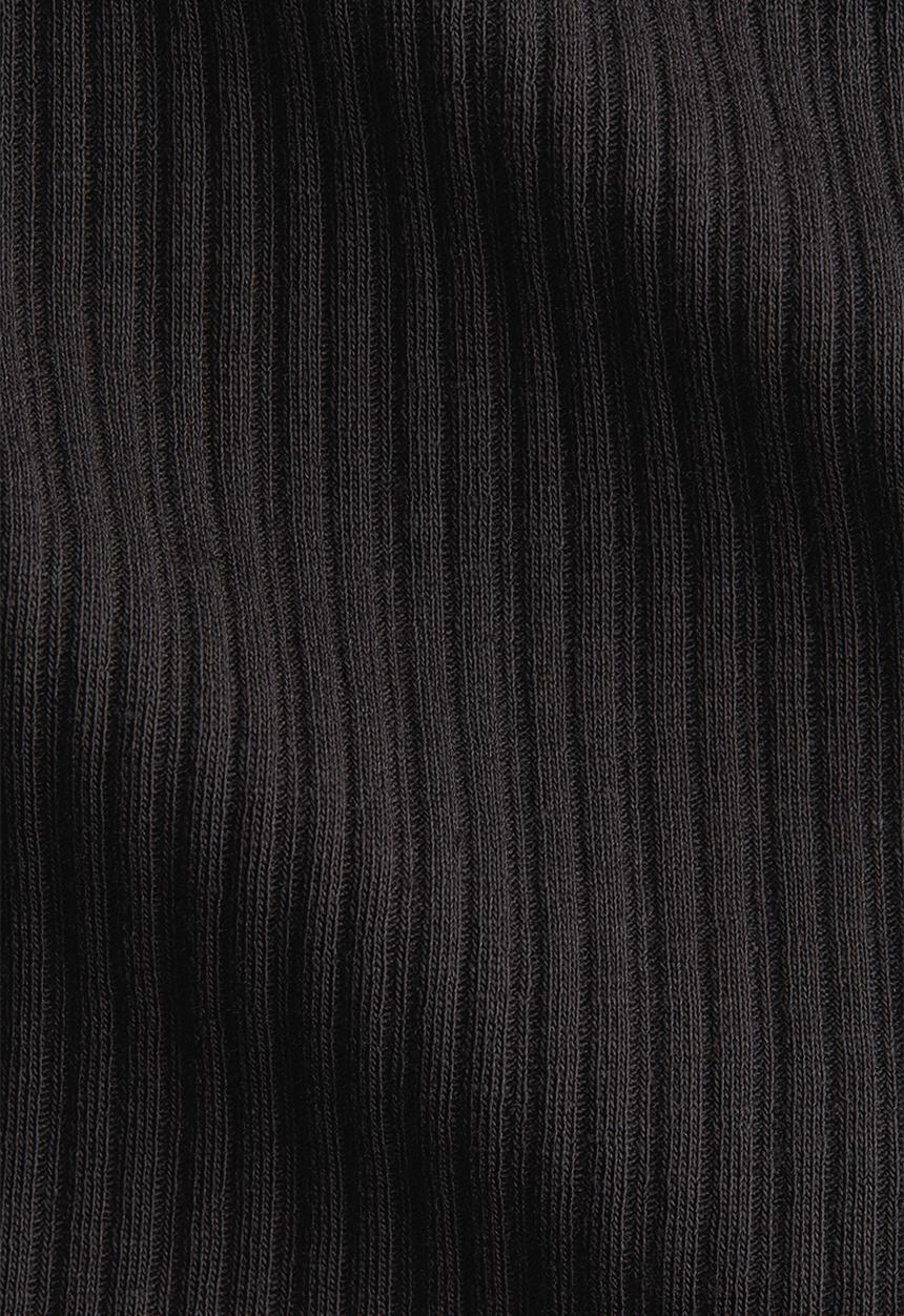 H&M - Ribbed henley top - dark grey