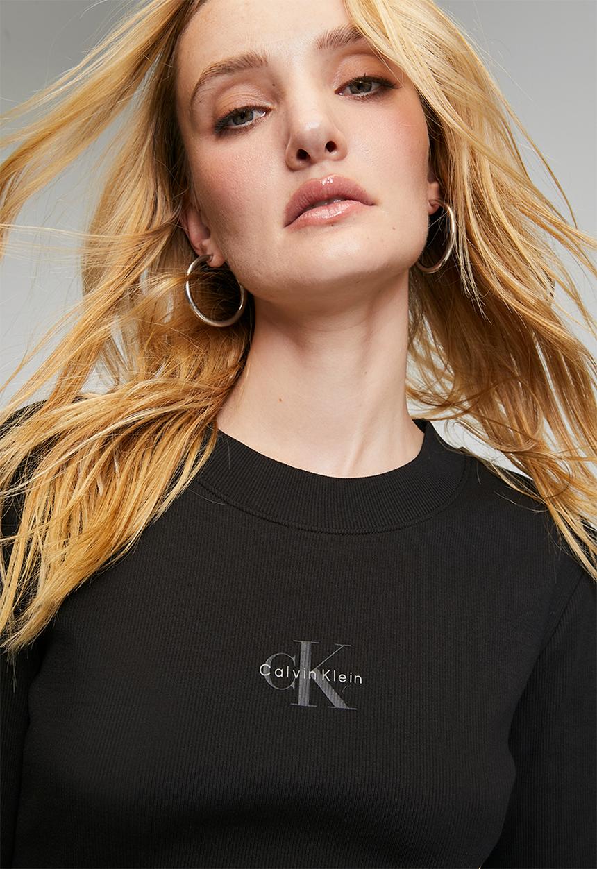 Calvin Klein - A- ls monogram baby tee - black