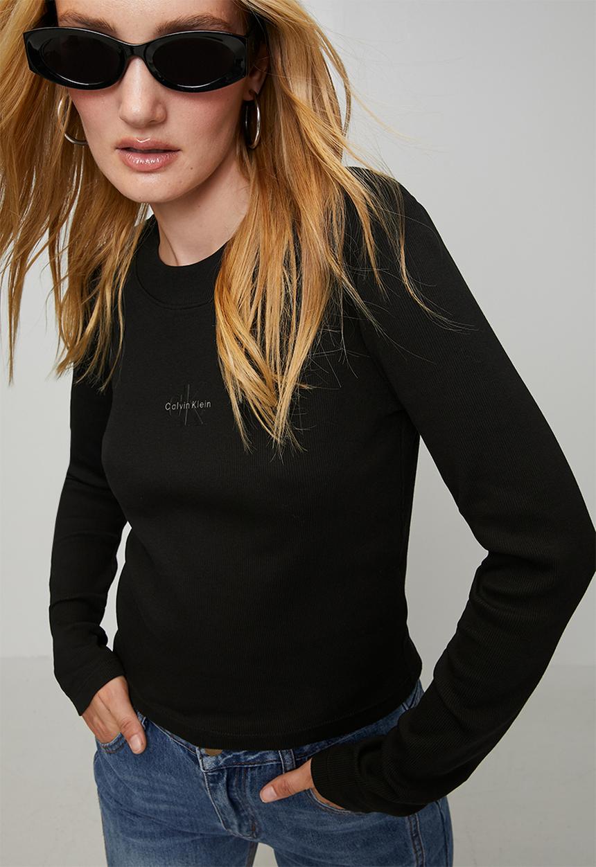 Calvin Klein - A- ls monogram baby tee - black