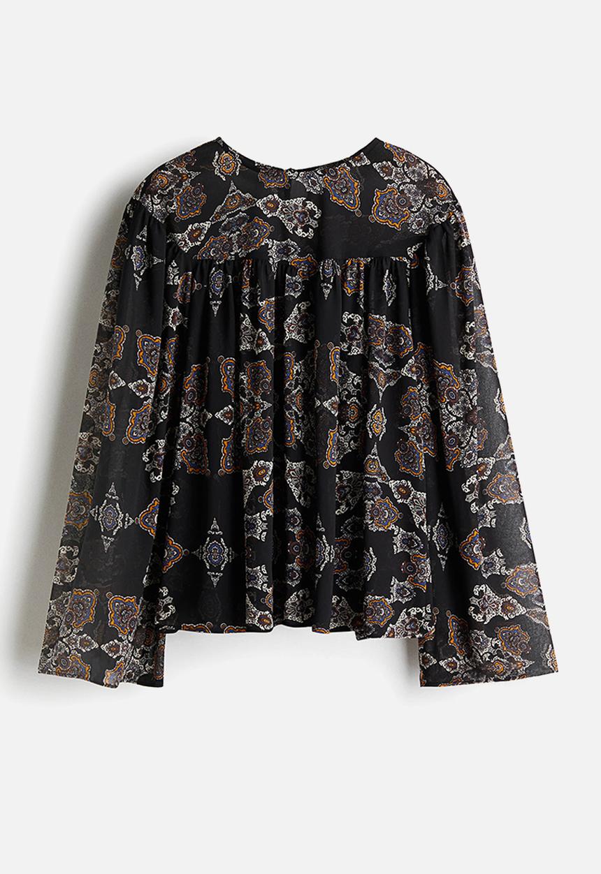 H&M - Patterned blouse - black patterned 