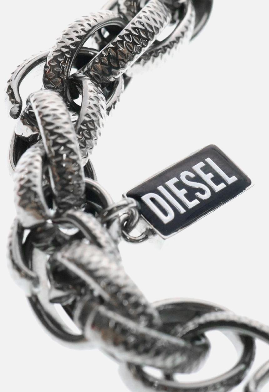 Diesel  - Black Agate Chain Bracelet DX1514040 - Silver