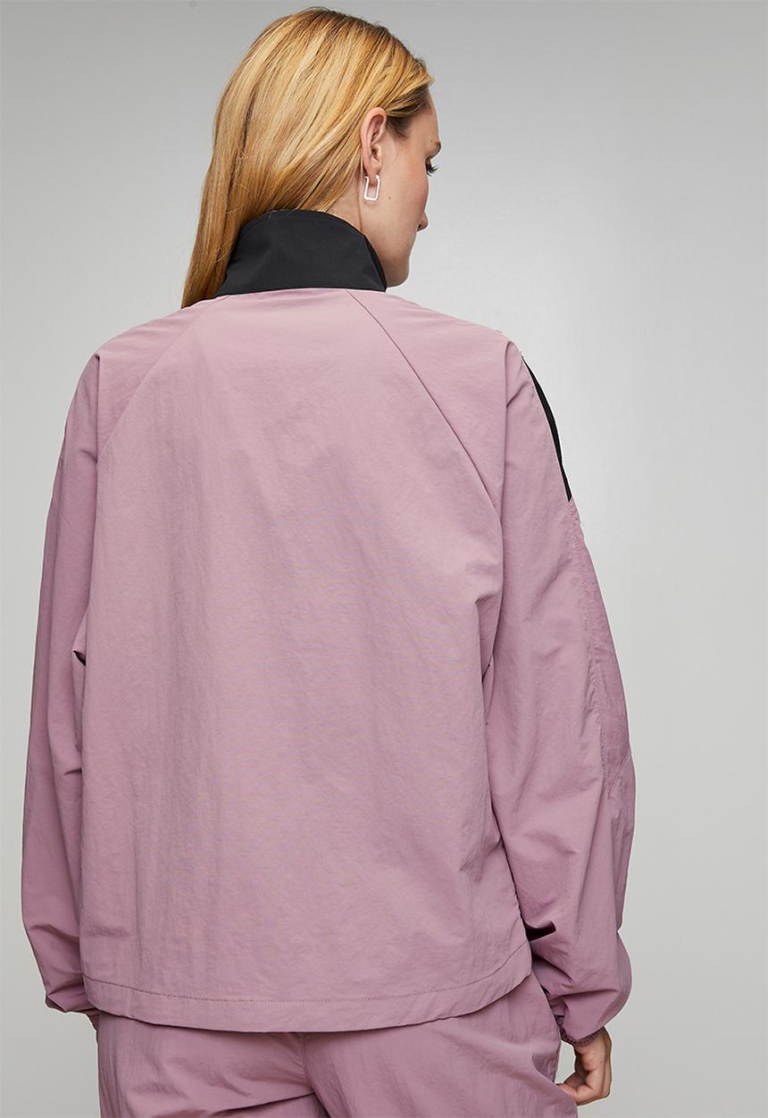 Reebok - Women'S Icon Open Hem Tracktop - Berry Chill/Black