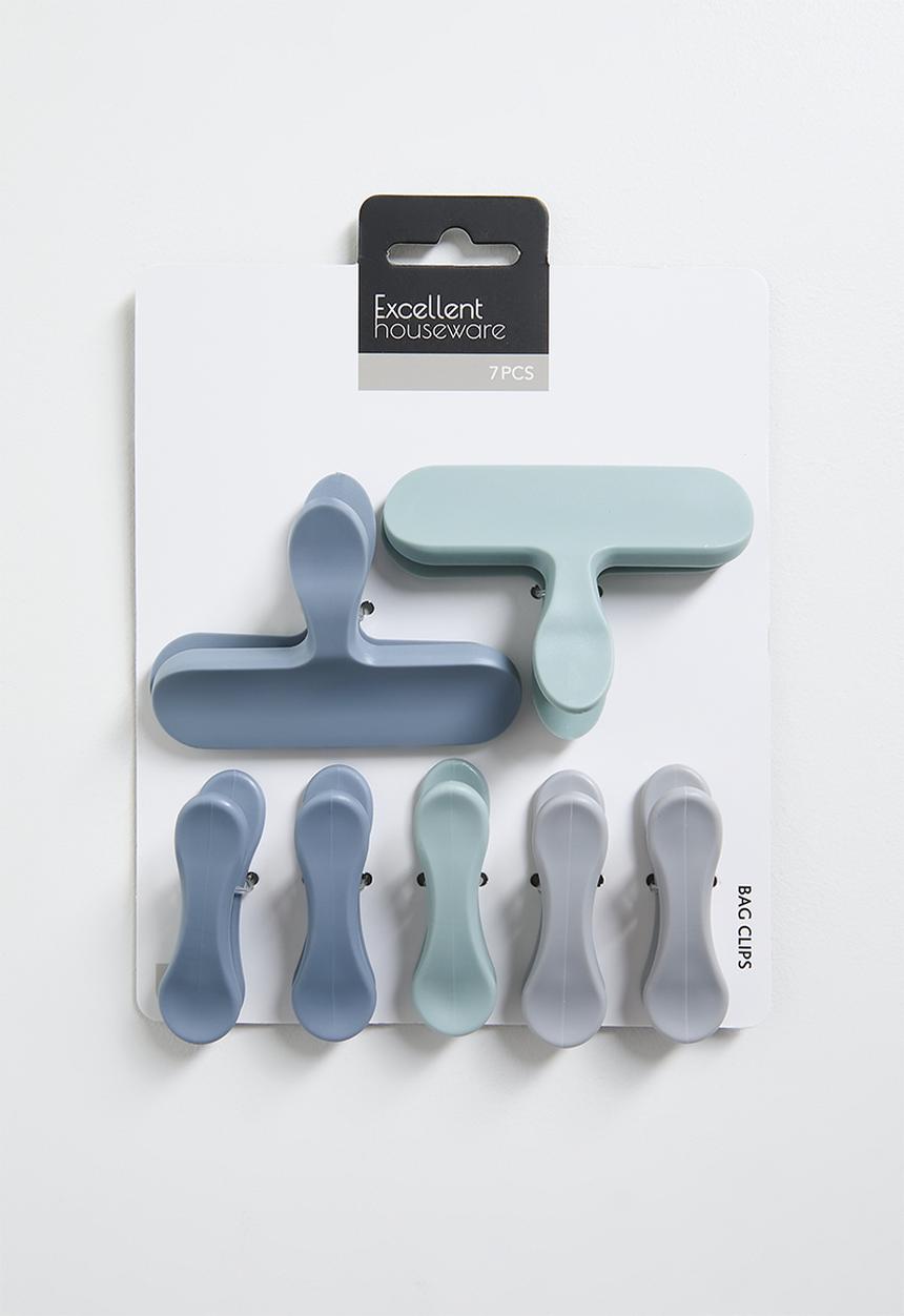 Excellent Houseware - Kitchen clips set of 7 - Multi
