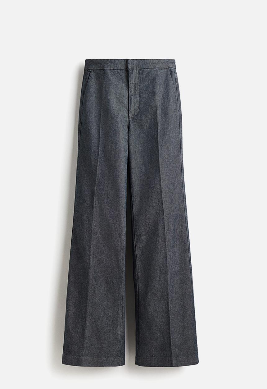 H&M - Flared high jeans - dark denim blue