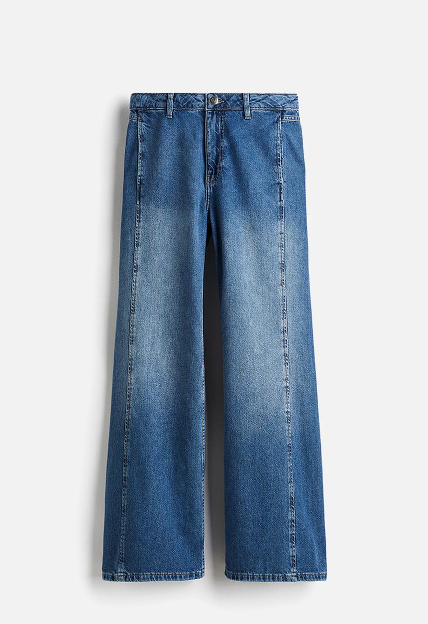H&M - Wide regular jeans - denim blue